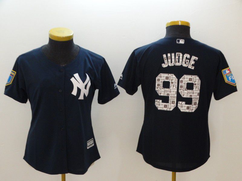 Women New York Yankees #99 Judge Blue Spring Edition MLB Jerseys->detroit tigers->MLB Jersey